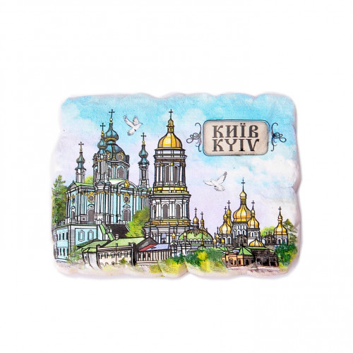 Магнит Киев «Коллаж на камешке»